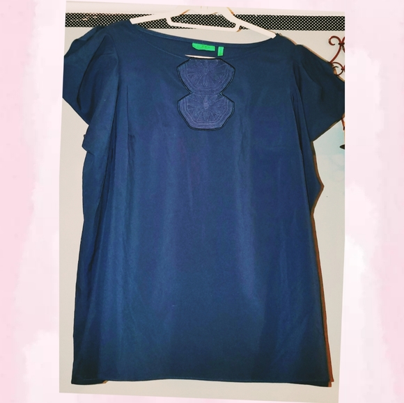 NWOT LOGO Instant Chic cold sholder flowy blouse - Picture 9 of 9